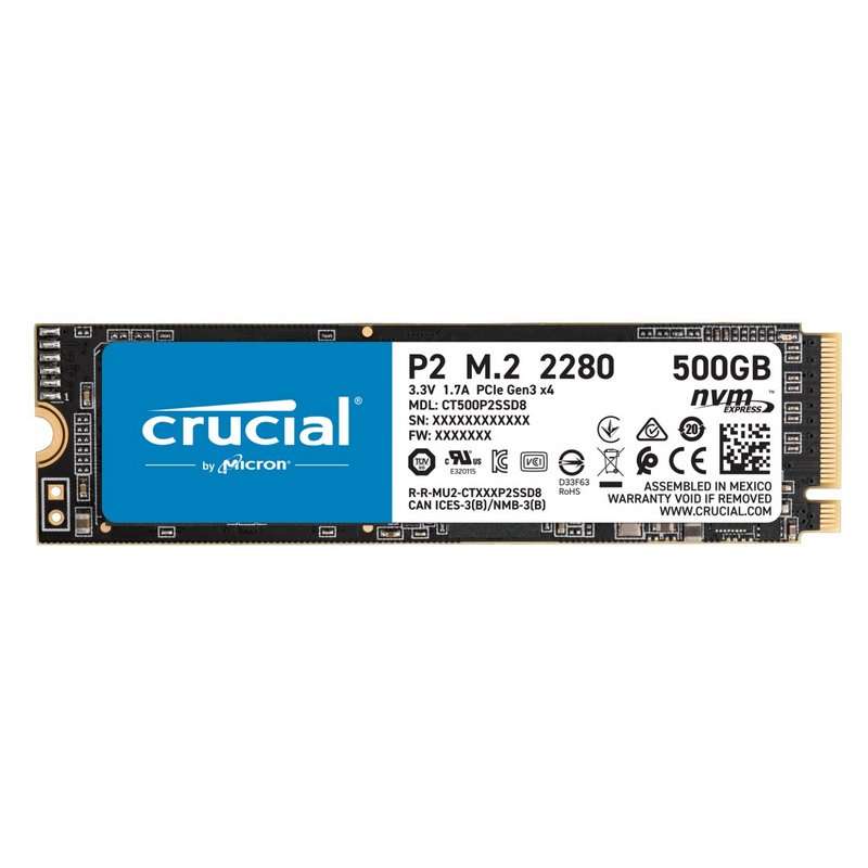 DISCO DURO SSD NVME CRUCIAL P2 500GB SSD M.2 2280 PCIE