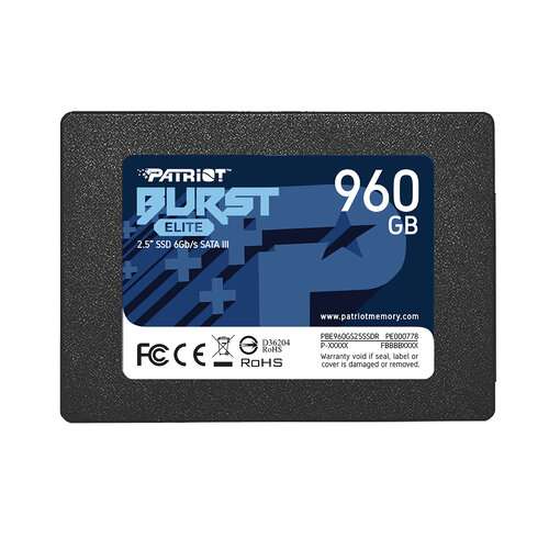 DISCO DURO SSD PATRIOT ELITE 960GB SATA III 2.5"