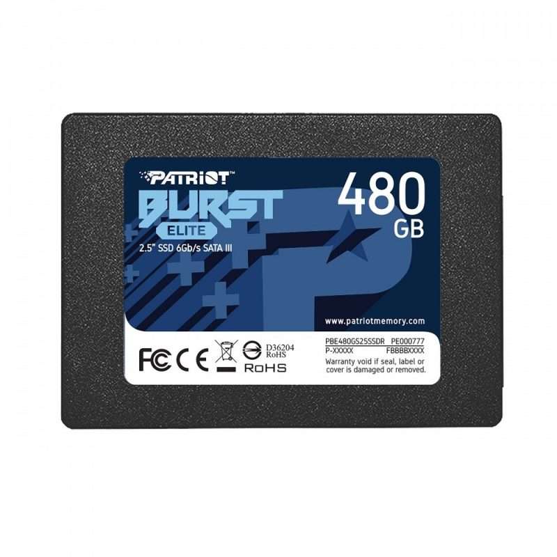 DISCO DURO SSD PATRIOT ELITE 480GB SATA III 2.5"