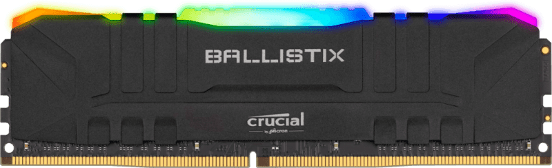 MEMORIA RAM CRUCIAL BALLISTIX 8GB 3200MHz DDR4 BLACK RGB