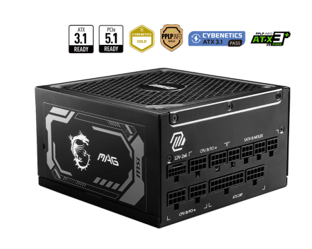 MSI MAG A1250GL 1250W 80 PLUS GOLD  F. MODULAR