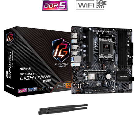 M/B ASROCK B650M PG Lightning WiFi