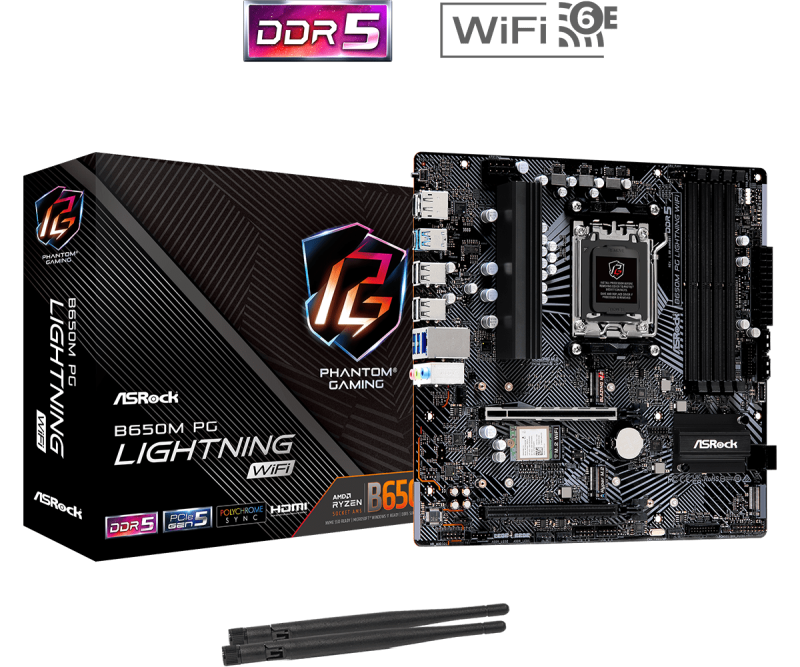 M/B ASROCK B650M PG Lightning WiFi