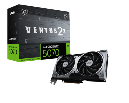 TARJETA DE VIDEO MSI RTX 5070 VENTUS 2X 12GB DDR7 OC
