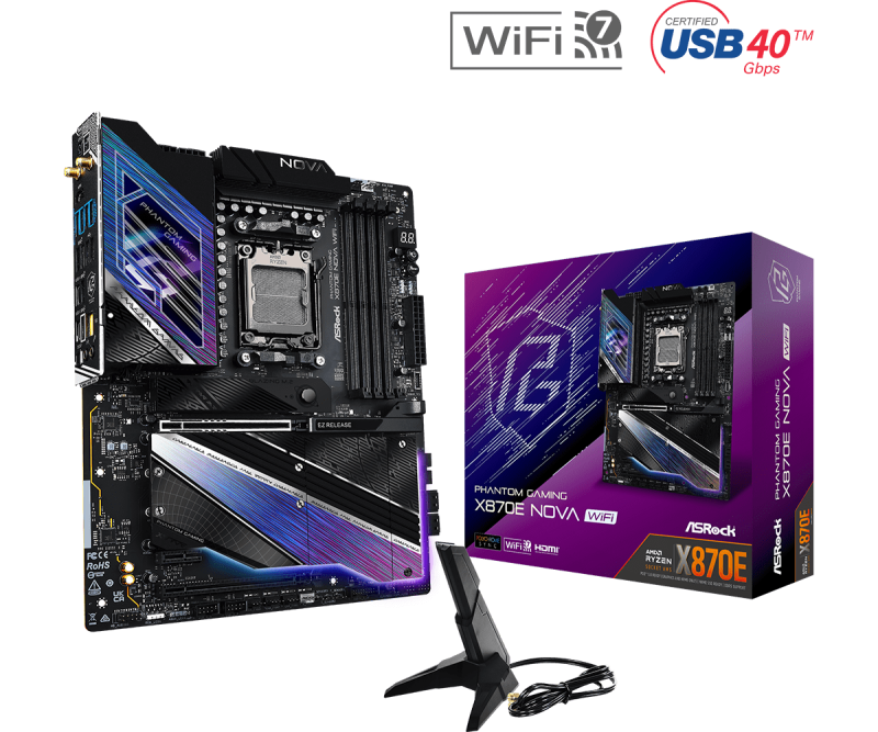 M/B ASROCK  X870E PHANTOM GAMING NOVA WIFI