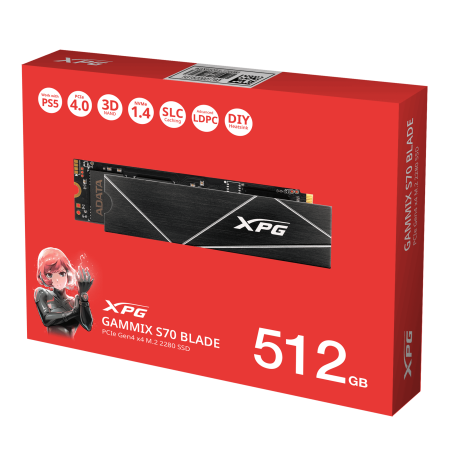 DISCO ADATA GAMMIX S70 BLADE 512GB NVME