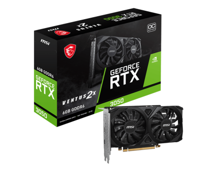 TARJETA DE VIDEO MSI RTX 3050 VENTUS 2X 6GB DDR6 OC